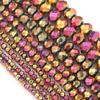 3 4 6 8 10mm Faceted Crystal Beads Red Colorful Glass Loose Spacer Beads For Jewelry Making DIY Bracelet Necklace Accessories