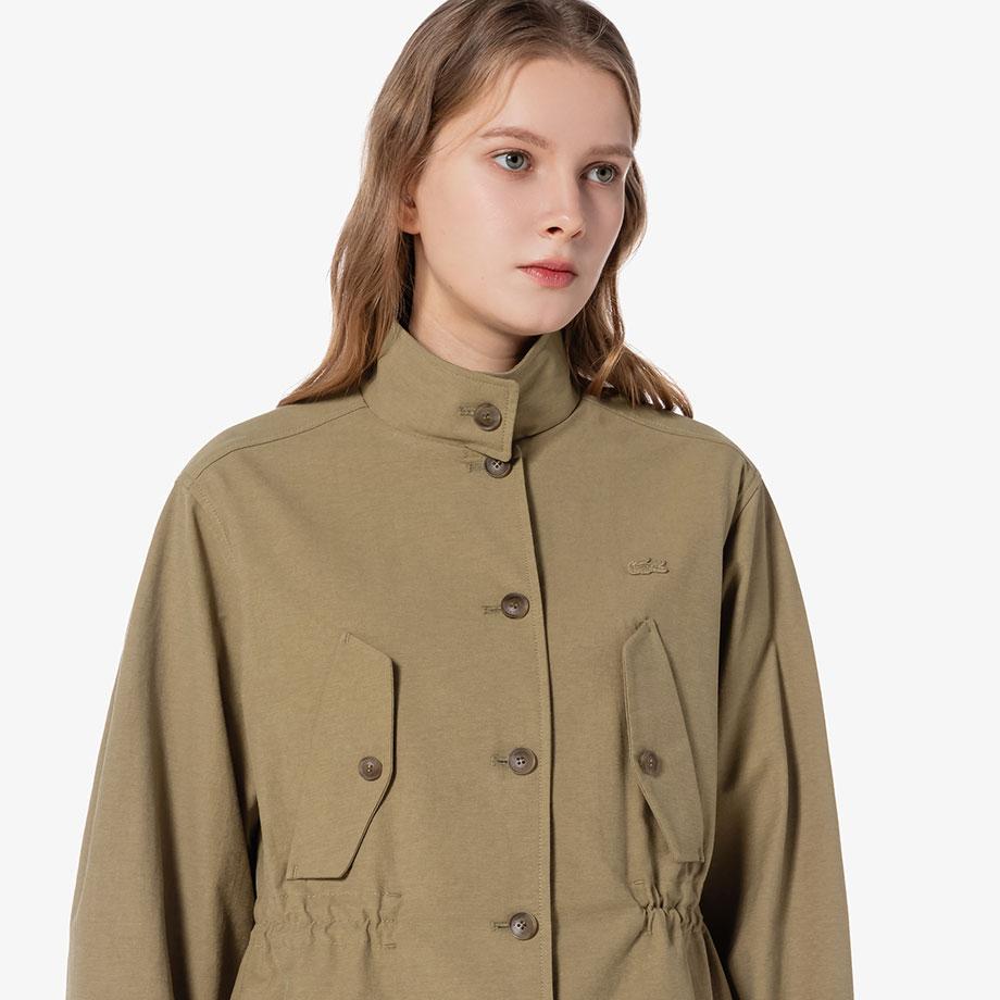 Lacoste Women's New Band-Neck Safari Jumper BF698E-55G