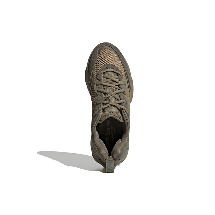 Adidas Originals Ozweego Leather Ozweego Meta Retro Versatile Wear Resistant Shock Absorbing Low Top Lifestyle Casual Shoes Unisex Casual Shoes HQ6328