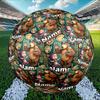 Custom Name Personalized Masha and the Bear Print Size 5 Soccer Ball Training & Match Football, for Team, Kicking, Gift for Football Enthusiasts