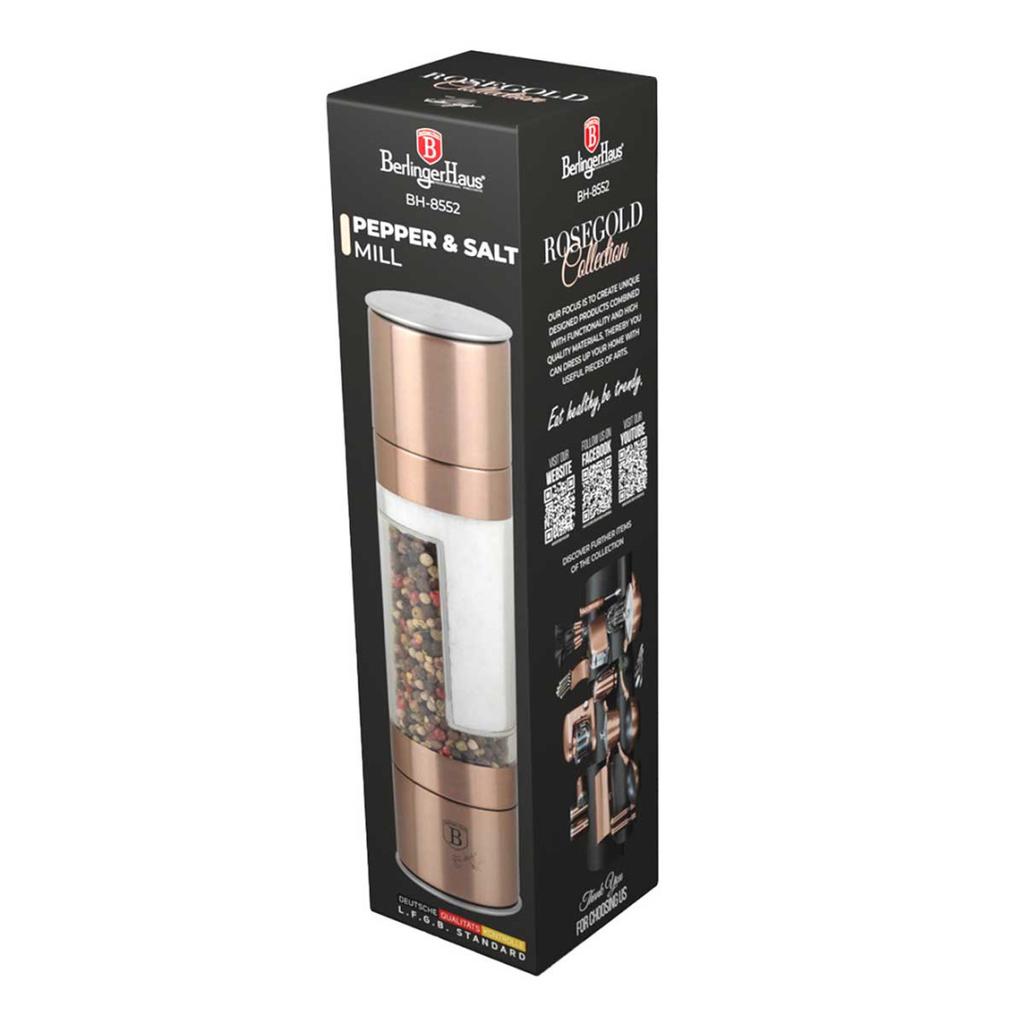Berlinger Haus Bh-8552 Rose Gold Pepper And Salt Mill