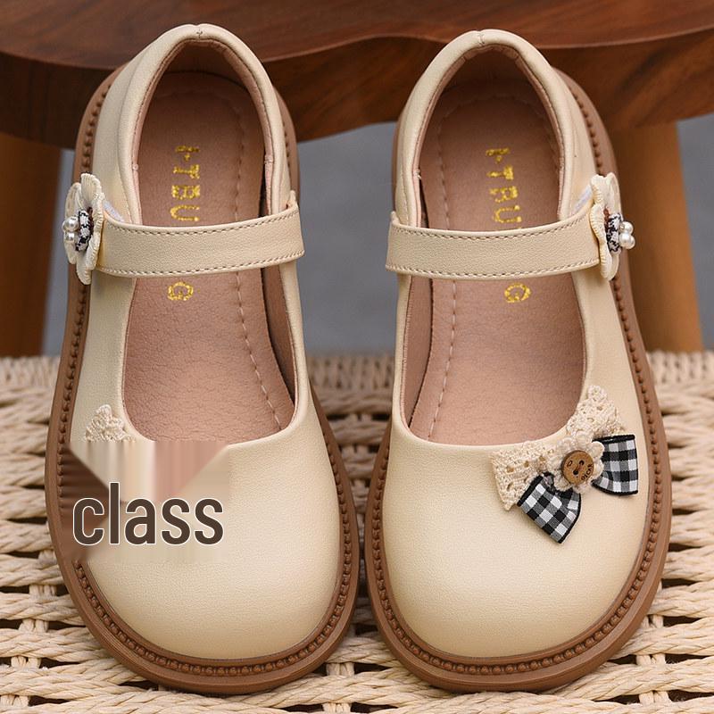Girls' Cute Leather Shoes - Soft Sole, Stylish Spring/Autumn 2026 Edition