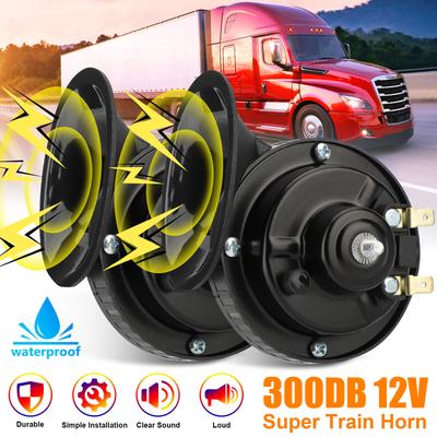 2Pcs 300DB Super Loud Train Horns 12V À Prova D' Água Air Horns Kit de Substituição Para Carro Motocicleta Caminhão Bicicleta Barco