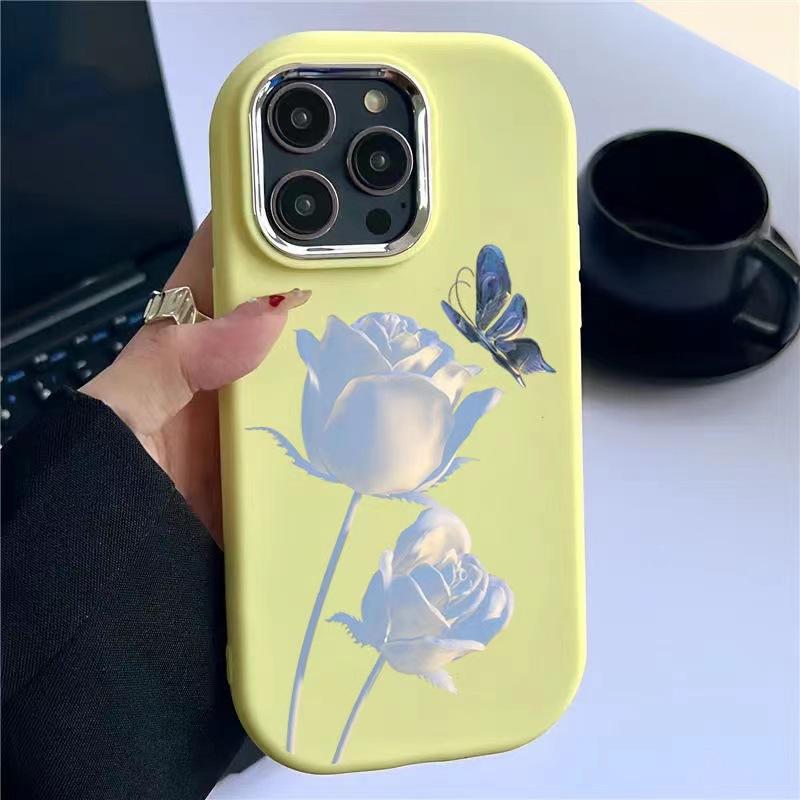 Butterfly Suitable for Apple 15pro Europe and America 16promax Mobile Phone Case Iphone14 Creative 13mini12