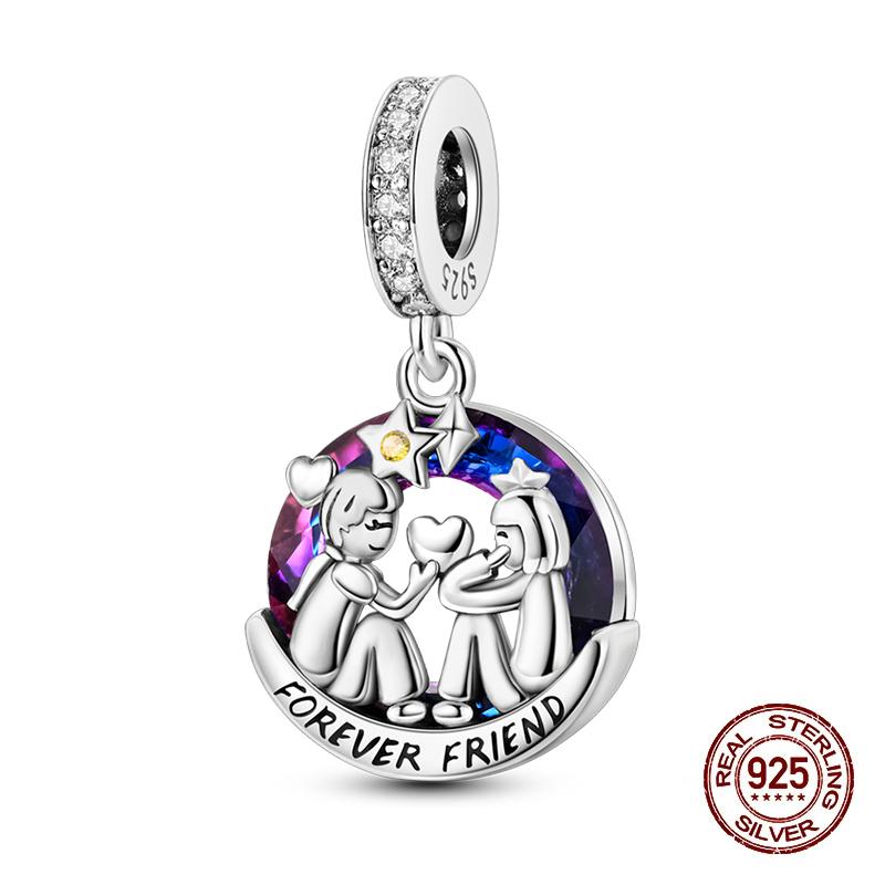 New Charms Copper Fit Pandachoriginal Bracelet Shining Lotus Sun Peace Dove Pendant Beads Diy Jewelry Gift