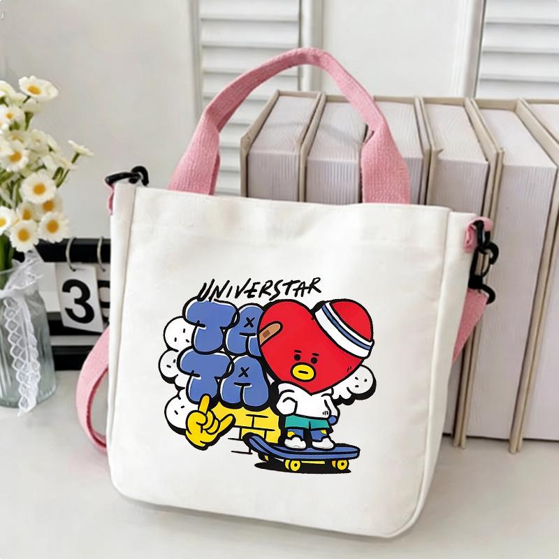 Korean Boy Group Canvas Shoulder Bag - Best Seller Student Handbag