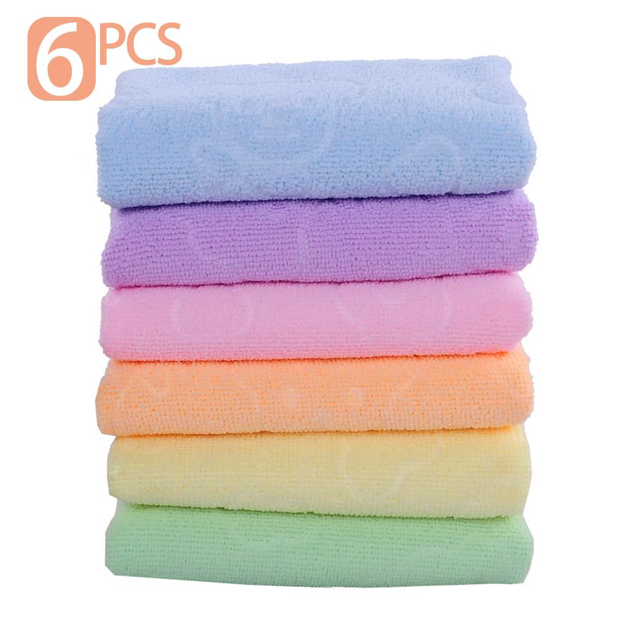 6-pack of high-quality, soft scouring pads (60*30cm), quick-drying and lint-free.