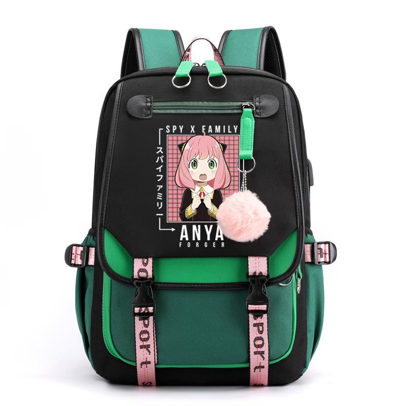 Spy Play House Backpack Casual Versatile Large Capacity Junior High School Student School Bag