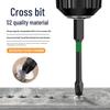 Impact-Resistant Magnetic Phillips Screwdriver Bit Set - High Hardness, Anti-Slip, Electric Drill Compatible