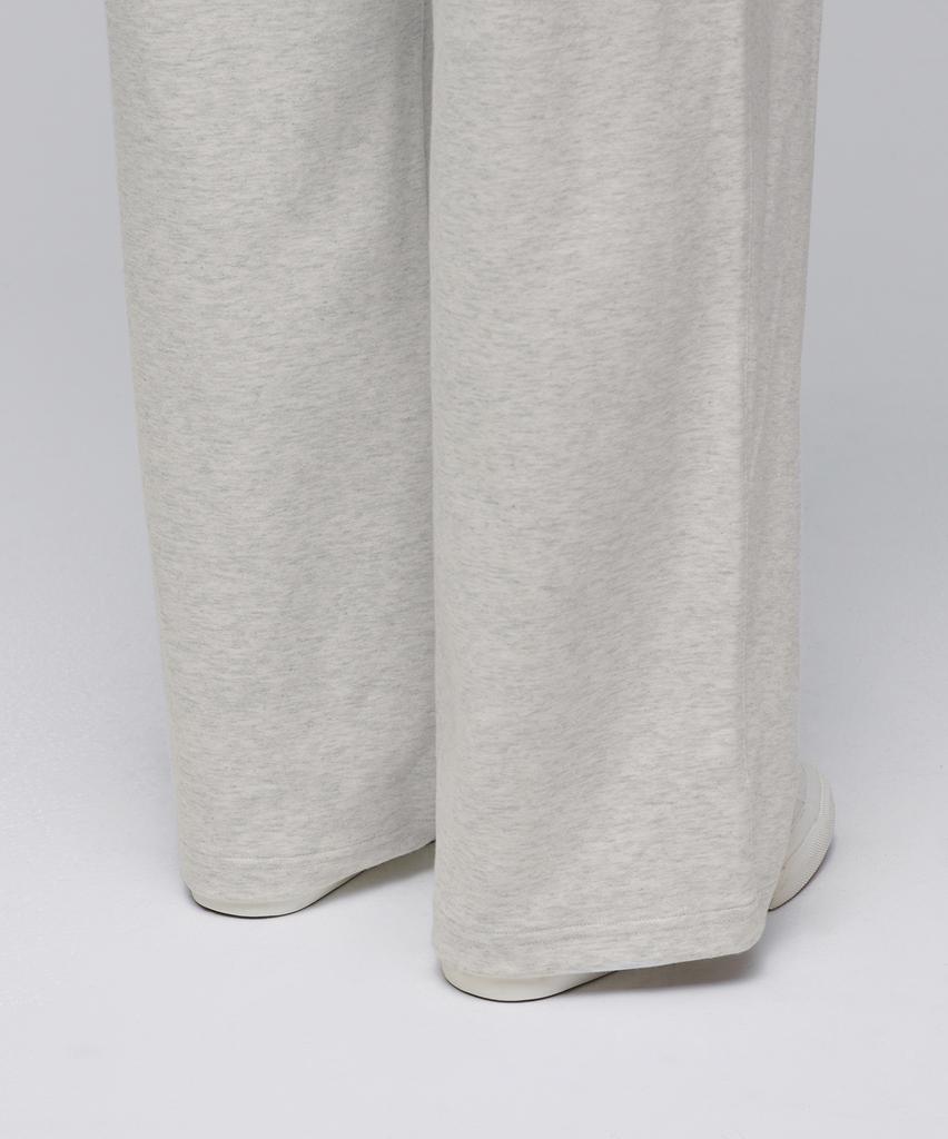 MUSINSA STANDARD Double Knit Two-Tuck Wide Lounge Sweatpants [Oatmeal]