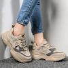 Nuevos zapatos de seguridad de moda para mujer, zapatillas de deporte para mujer, botas de seguridad antigolpes y antiperforación, zapatos protectores transpirables