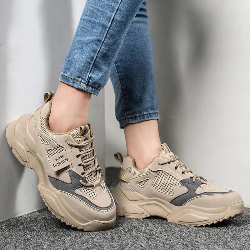 Nuevos zapatos de seguridad de moda para mujer, zapatillas de deporte para mujer, botas de seguridad antigolpes y antiperforación, zapatos protectores transpirables
