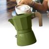 Herd Moka Pot Professionelle tragbare Doppelventile Vintage-Stil Aluminiumlegierung Kaffeemaschine Topf