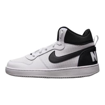 Court Borough Leather Fabric Comfortable Versatile Non-Slip Shock Absorbing Durable Breathable Mid-Top Kids Sneakers Kids Sneakers 839977-101