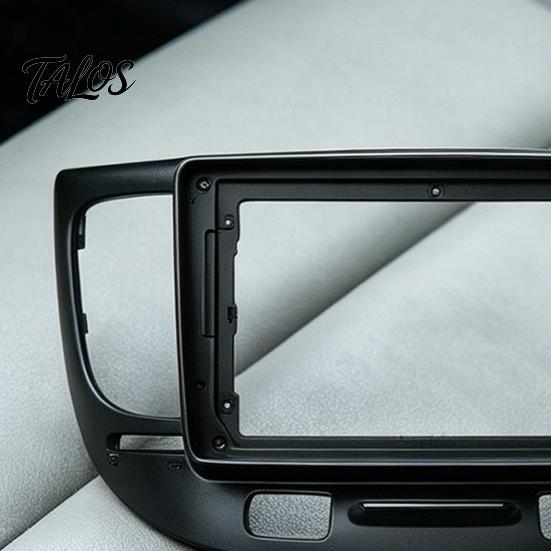 Custom Fit Stereo Panel 9-Inch Car Radio Fascia Frame for Kia Rio 2006, Dash Vehicle Audio Mounting Bezel Navigation Frame, Install Trim, Direct