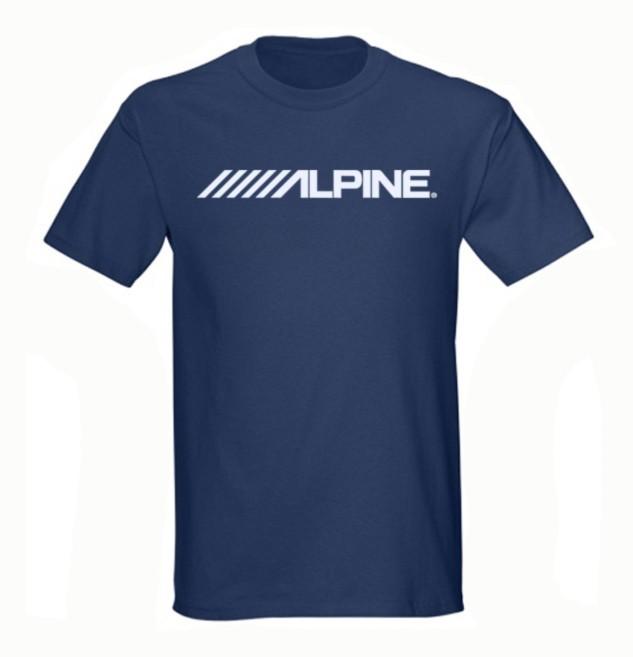 

Alpine car stereo subwoofer t-shirt S