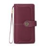 Women's Long Zipper RFID Wallet - European & American Style, Large Capacity PU Leather Clutch