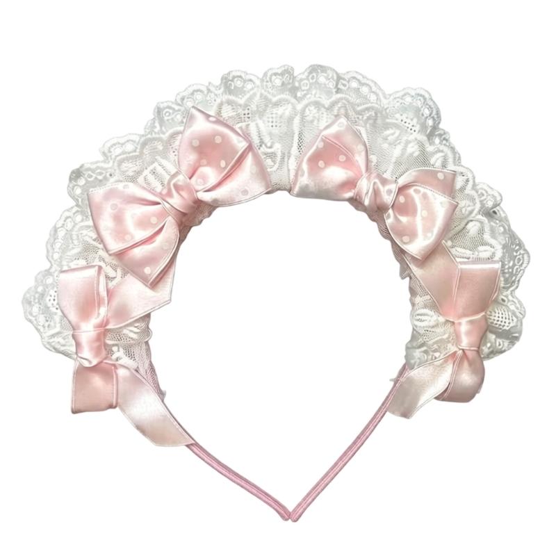 Japanese Style Lace Hair Accessory With Large Butterfly Bows Harajuku Fashion Headpiece Perfect For Summer Outfits