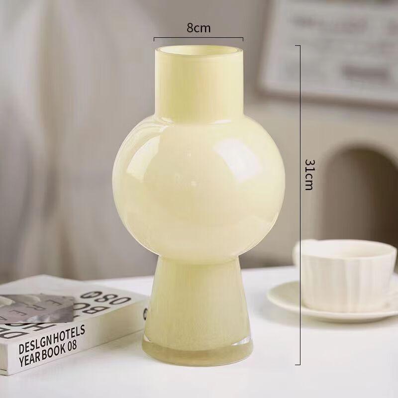 Beiduo Yangfendun Vintage Glazed Glass Vase