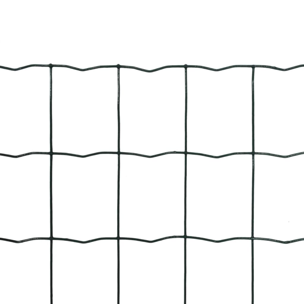 Vidaxl Euro Fencing, Steel, 25 X 1.2 M, Green