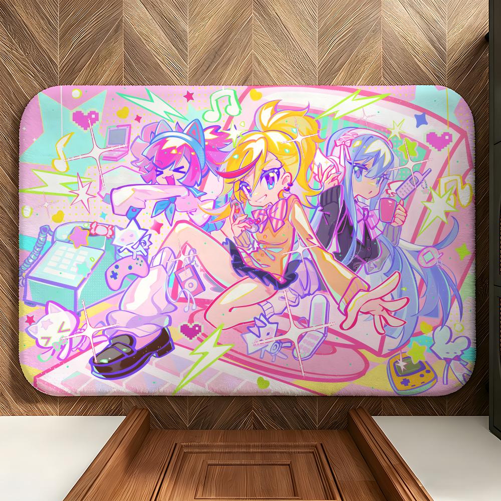 Art C-Colorful c-comics Floor Mat Soft Flannel Floor Mat Suitable for Entryways, Living Rooms, Bedrooms, and Bathrooms