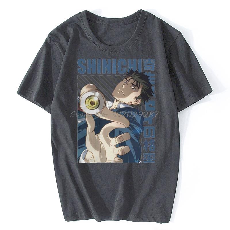 Kiseijuu Shinichi Izumi Parasyte The Maxim Izumi Shinichi Anime Tshirt Graphic Punk T Shirt Streetwear Cotton Tees