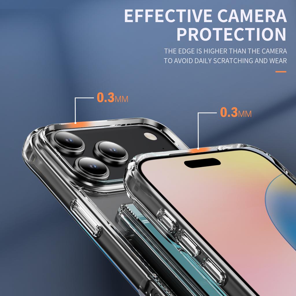 For iPhone 17 Pro Max Case Protective TPU Phone Cover with Card Holder