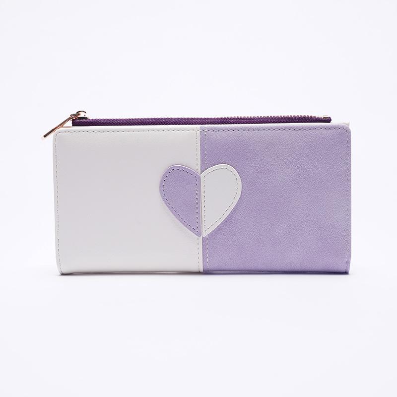 

Новый кошелек, женский длинный кошелек, сумка на молнии для нескольких карт, женский кошелек-клатч. фиолетовый