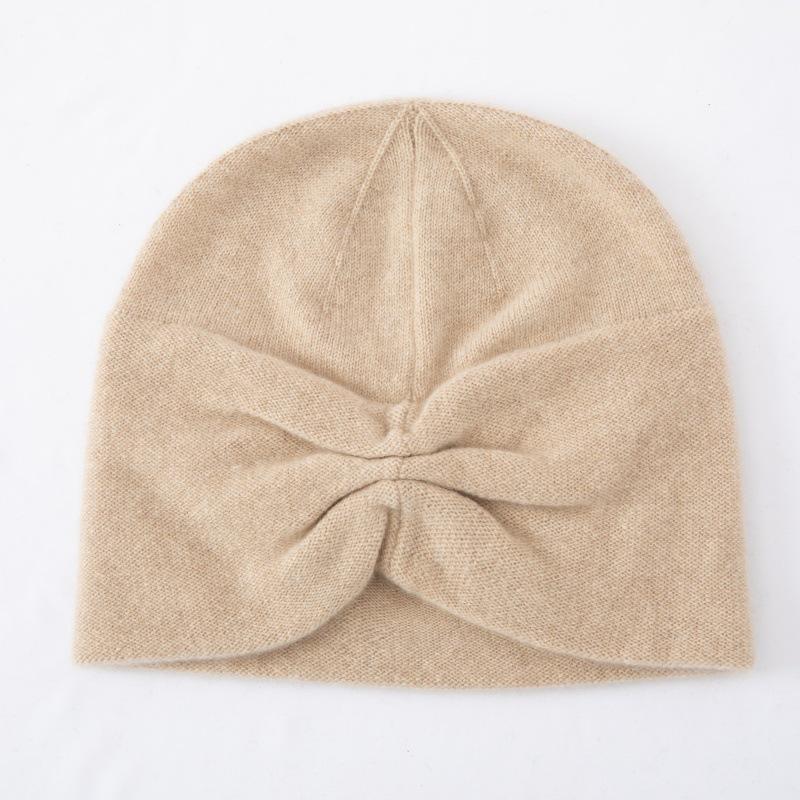 Unisex 100% Pure Cashmere Wool Knit Hat for Outdoor Warmth (Autumn/Winter Collection)