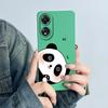 For OPPO A78 4G Phone Case CPH2565 Cover Soft Silicone Cute Panda Flower Boys Girls Painted Shell Funda Protective Casing Coque