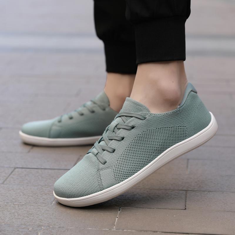 Wide Toe Casual Sports Shoes Minimalist Barefoot Walking Shoes Gym Training Sneakers Light Elastic Flats