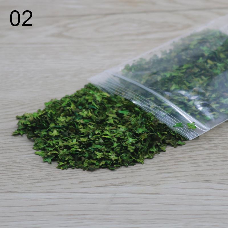 33ml Micro Landscape Leaves Sand Table Diorama Grass Tufts Accessories Miniature Leaf Static Model for Bonsai Fairy Garden Decor