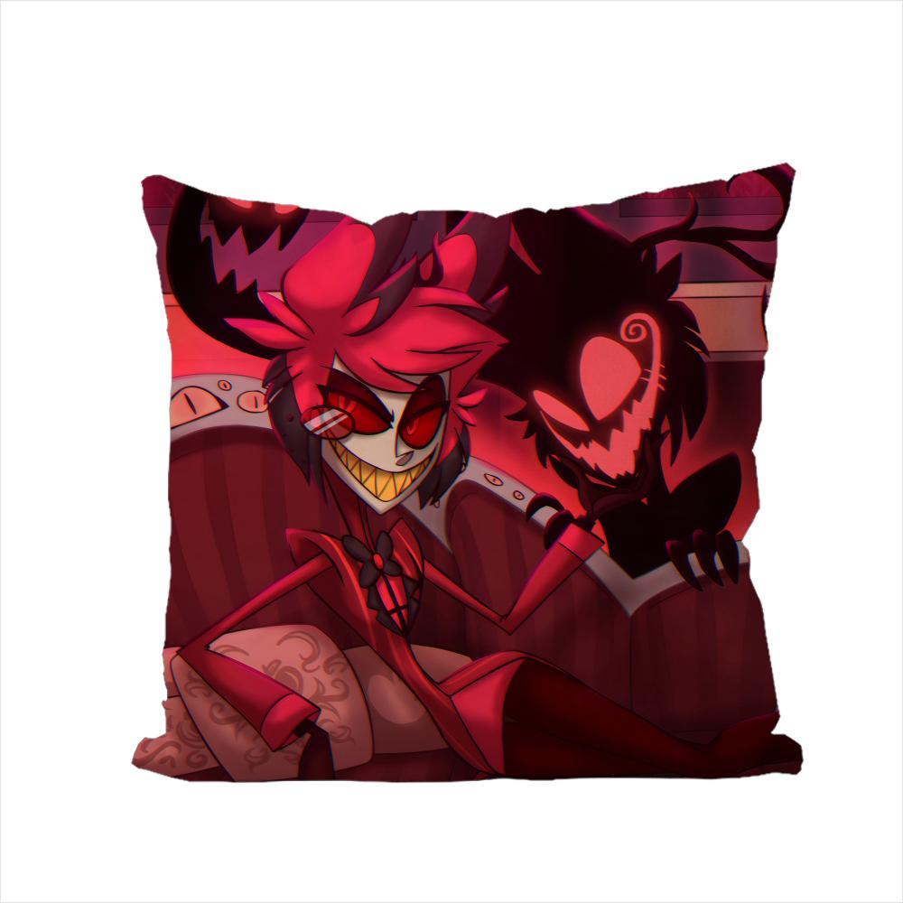 Hazbin Hotel Alastor Pillow Case For Car Sofa Decorative Home Doublesided Print Plush Square Throw Pillow Cushion Cover