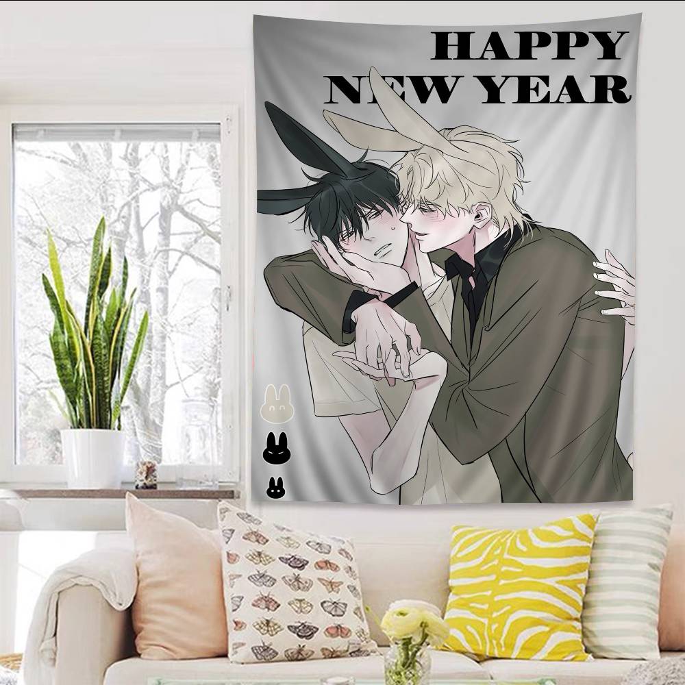 LLow TTide In TTwilight Anime Tapestry Hanging Tarot Hippie Wall Rugs Dorm Wall Hanging Sheets
