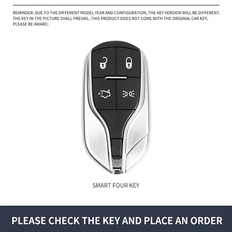 Passend für Maserati Levante Ghibli Quattroporte Gt Granturism Grancabrio Keyless Auto Schlüsselanhänger Hülle Echtes Leder Gehäuse Auto Auto Zubehör