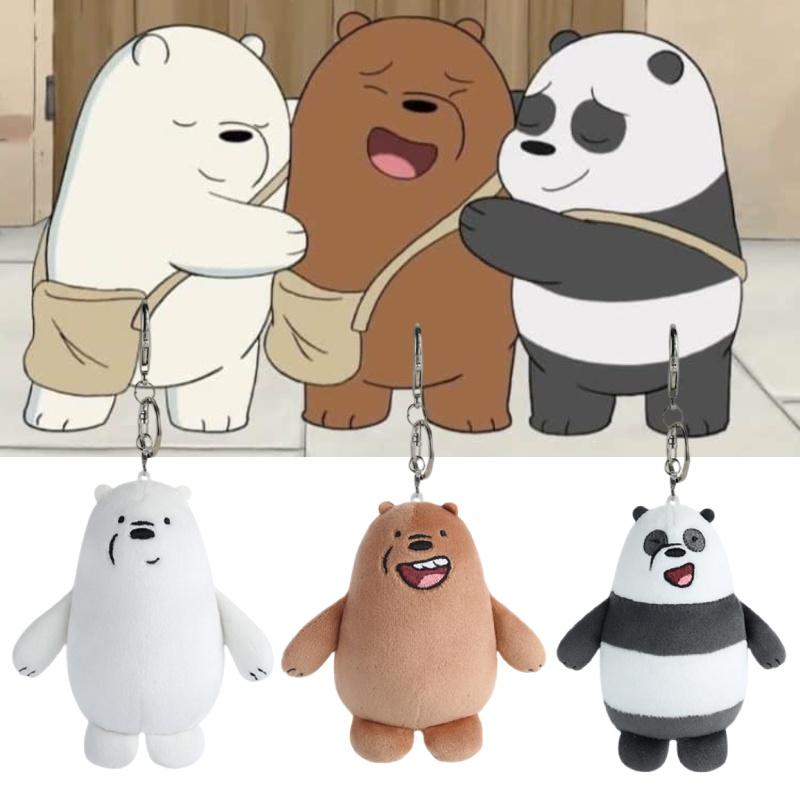 Wir Bären Plüsch-Schlüsselanhänger Grizzly, Eisbär und Panda Optionen!