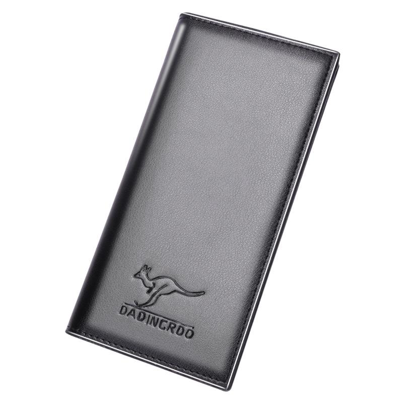 

Stylish Men s PU Leather Long Wallet with Multiple Card Slots and Large Capacity Money Clip. 180x90x10 mm