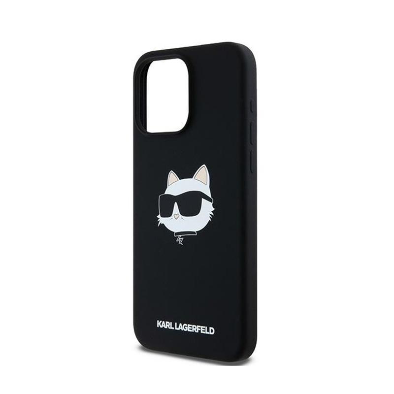Karl Lagerfeld Silicone Choupette Head Magsafe - Etui Iphone 15 Pro (Czarny)