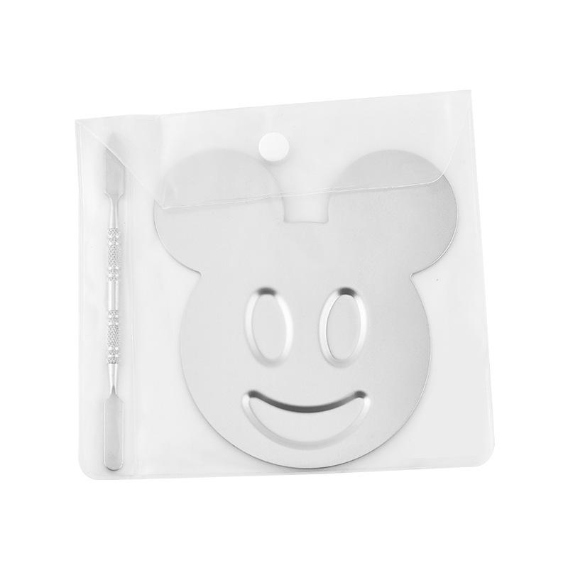 

1 шт. Палитра для нейл-арта, Палитра для тональной основы из нержавеющей стали, предназначенная для визажистов, Большая палитра для макияжа, Инструмент для макияжа L