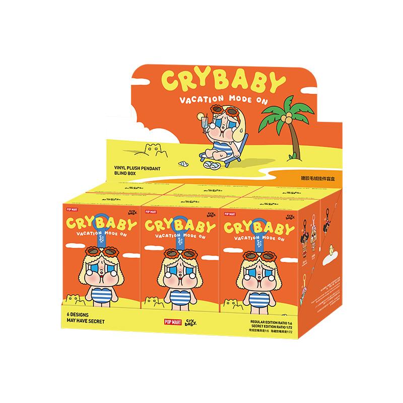 POP MART CRYBABY Vacation Mode On Series-Vinyl Plush Pendant Blind Box