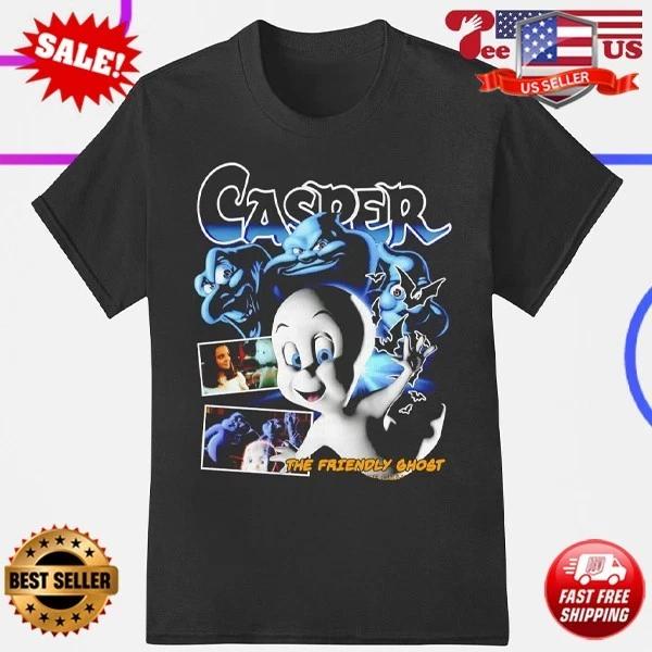 

Casper The Friendly Ghost Movies Halloween Graphic Poster T-Shirt S-5XL Gildan M