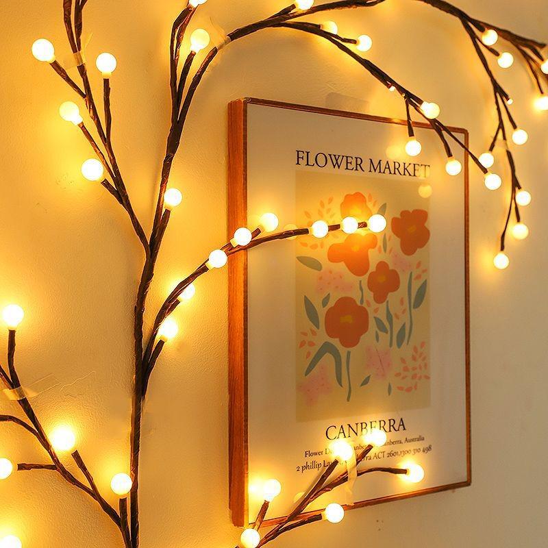 LED Schmetterling Rosenranken Lichter - Biegsame Feiertags Wanddekorationen