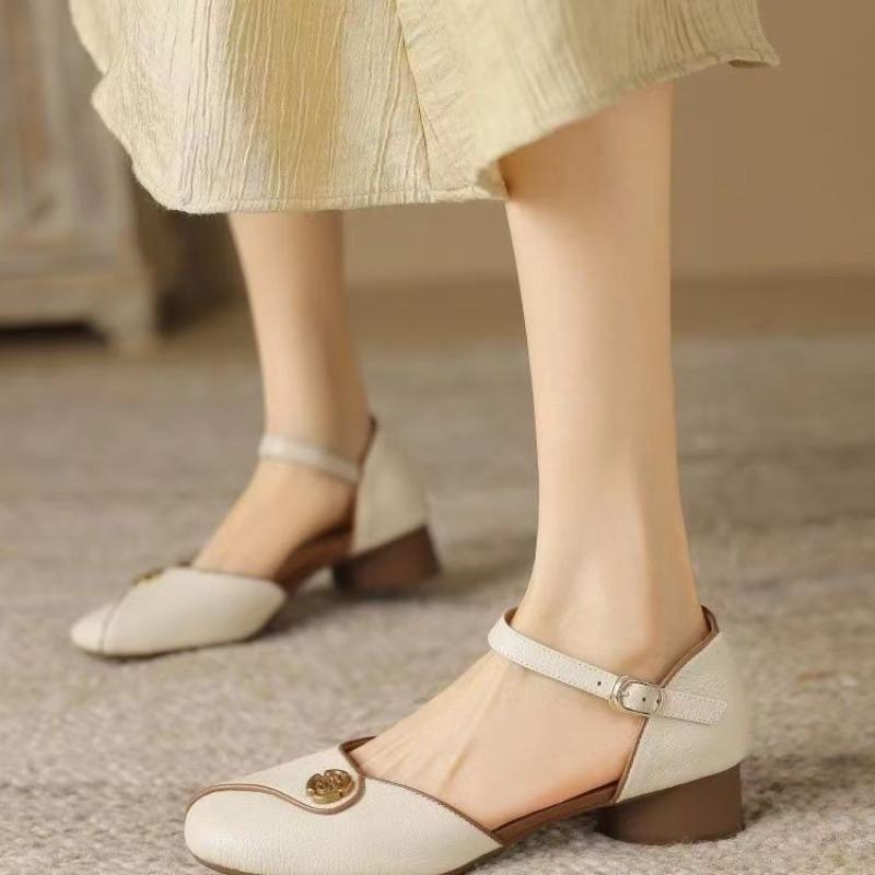 

Летние новые ретро модные универсальные сандалии с квадратным носком и цветочным темпераментом для женщин, повседневные женские туфли с ремешком на щиколотке 35