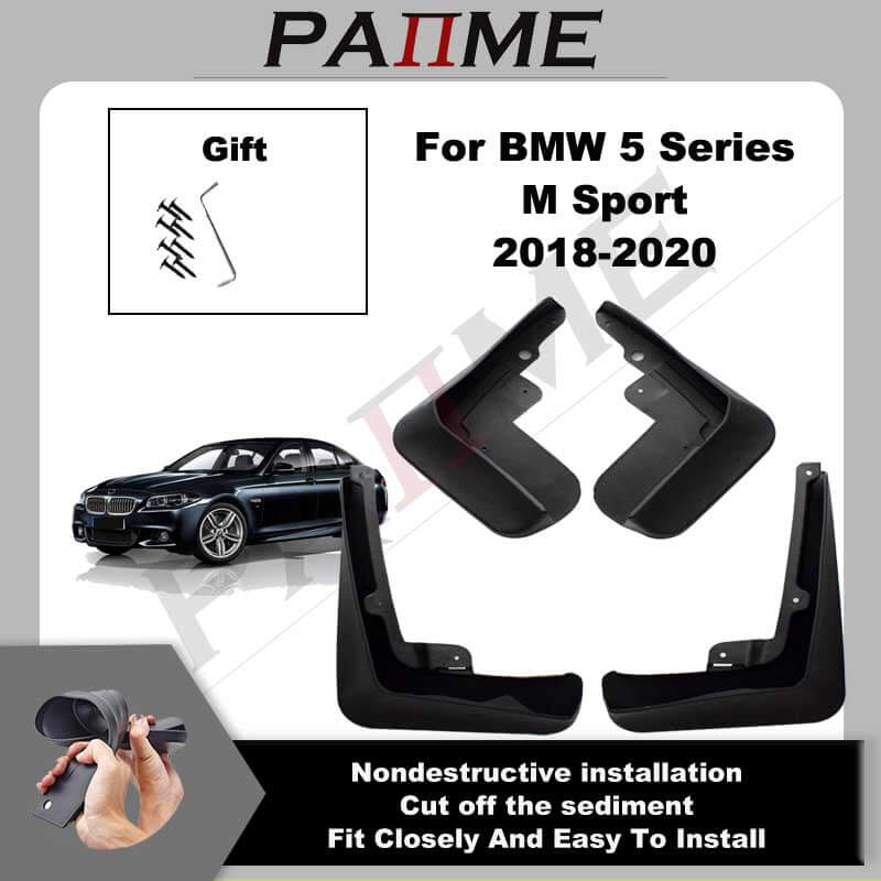 

Car Mud Flaps For For BMW 5 Series M Sport 2018 Mudguard Splash Guards Front Rear Fender Mudflaps