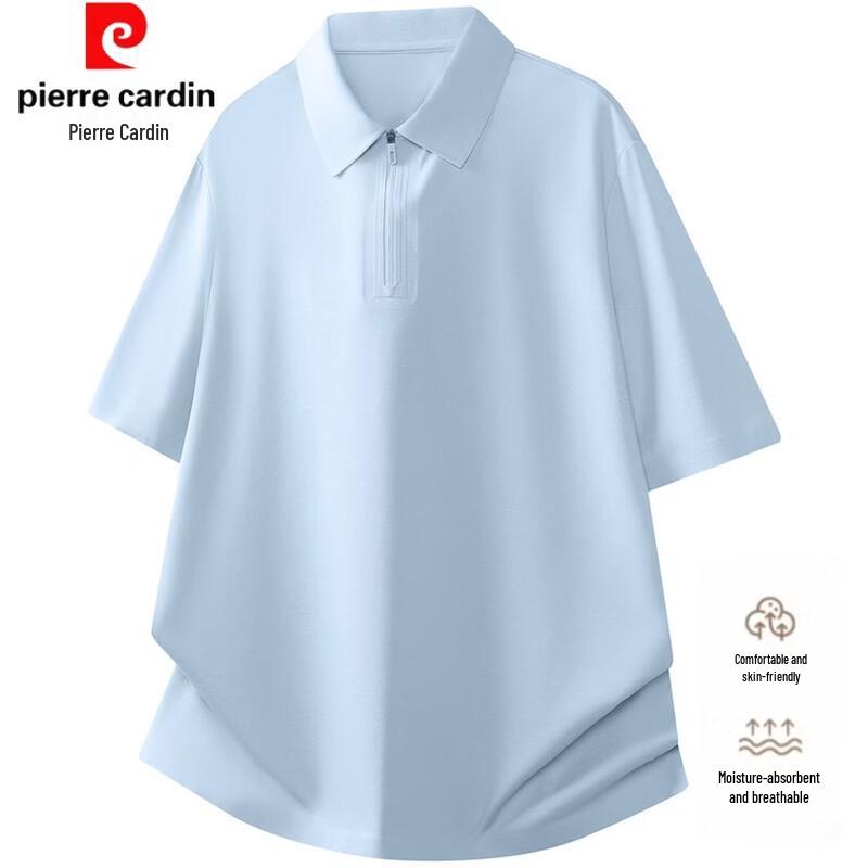 Pierre Cardin Men s Summer Cooling Half-Zip Polo Shirt 4XL