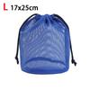 New Dopamine Color Cosmetic Bag Mesh Drawstring Storage Bag Breathable Large Capacity Lazy Toiletries Bag