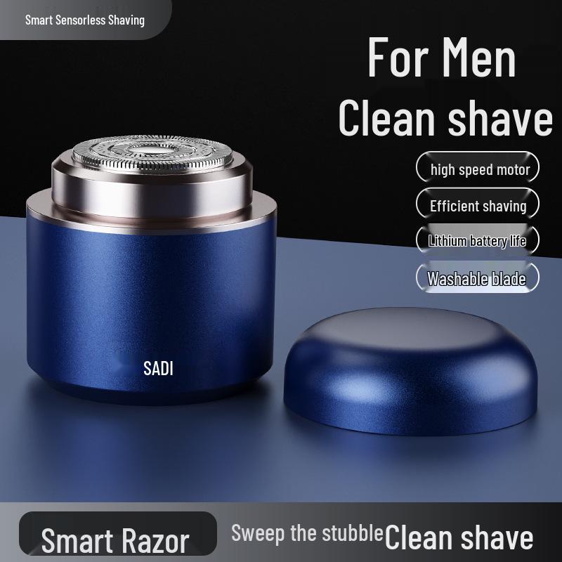 Compact Men's Electric Shaver - Full Body Washable, Super Clean, Portable for Travel