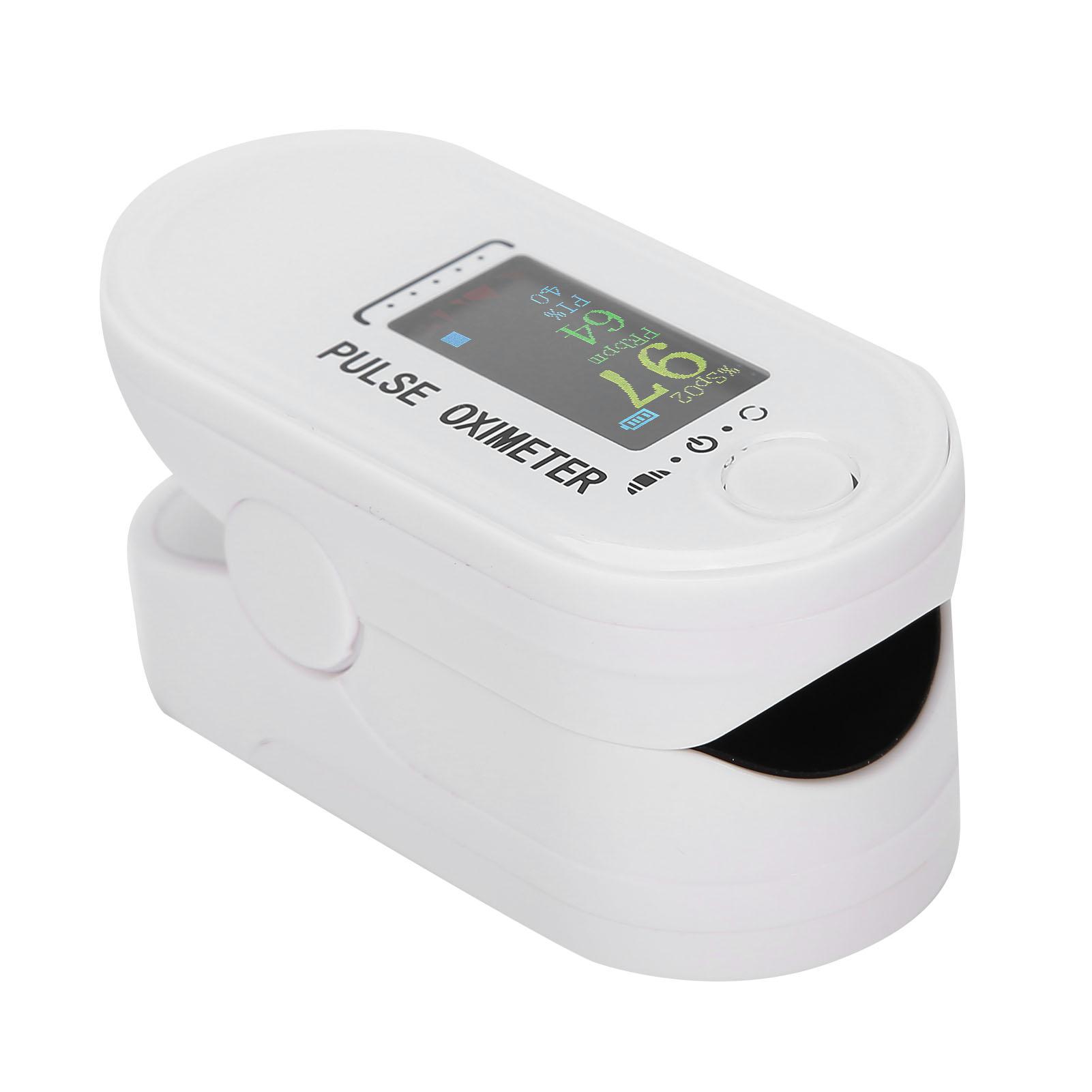 

Fingertip Pulse Oximeter ABS Fingers Type Blood Oxygen Saturation Heart Rate MonitorWhite белый