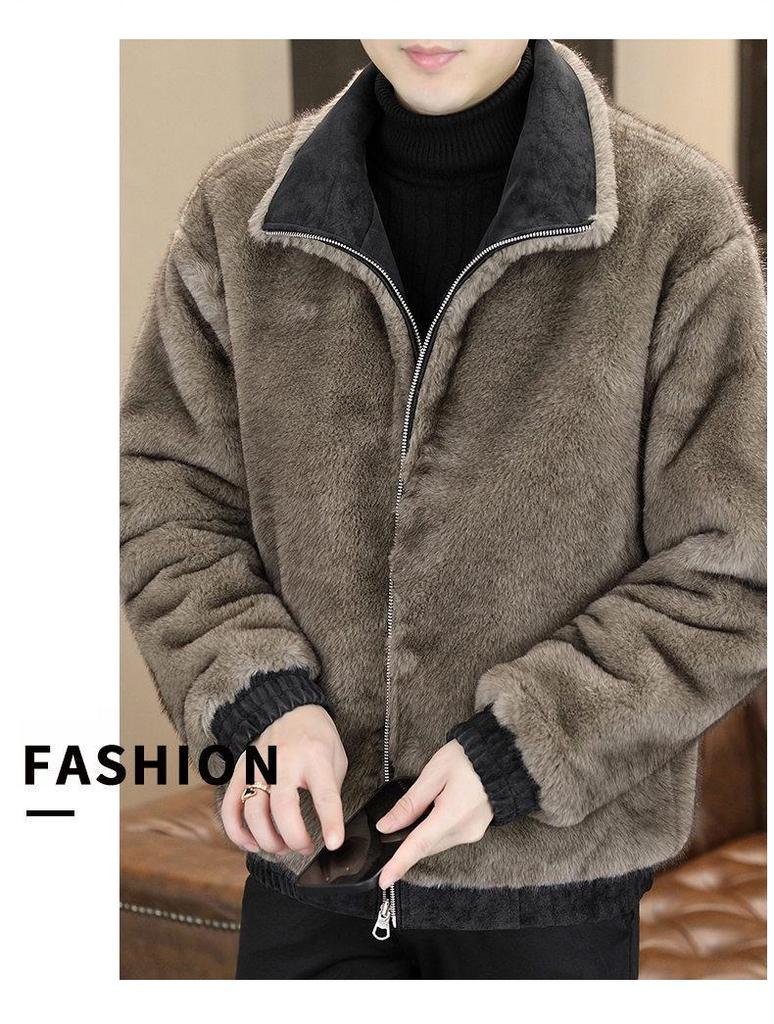 American Retro Men's Reversible Multi-Pocket Jacket - Trendy, Loose, Versatile Top