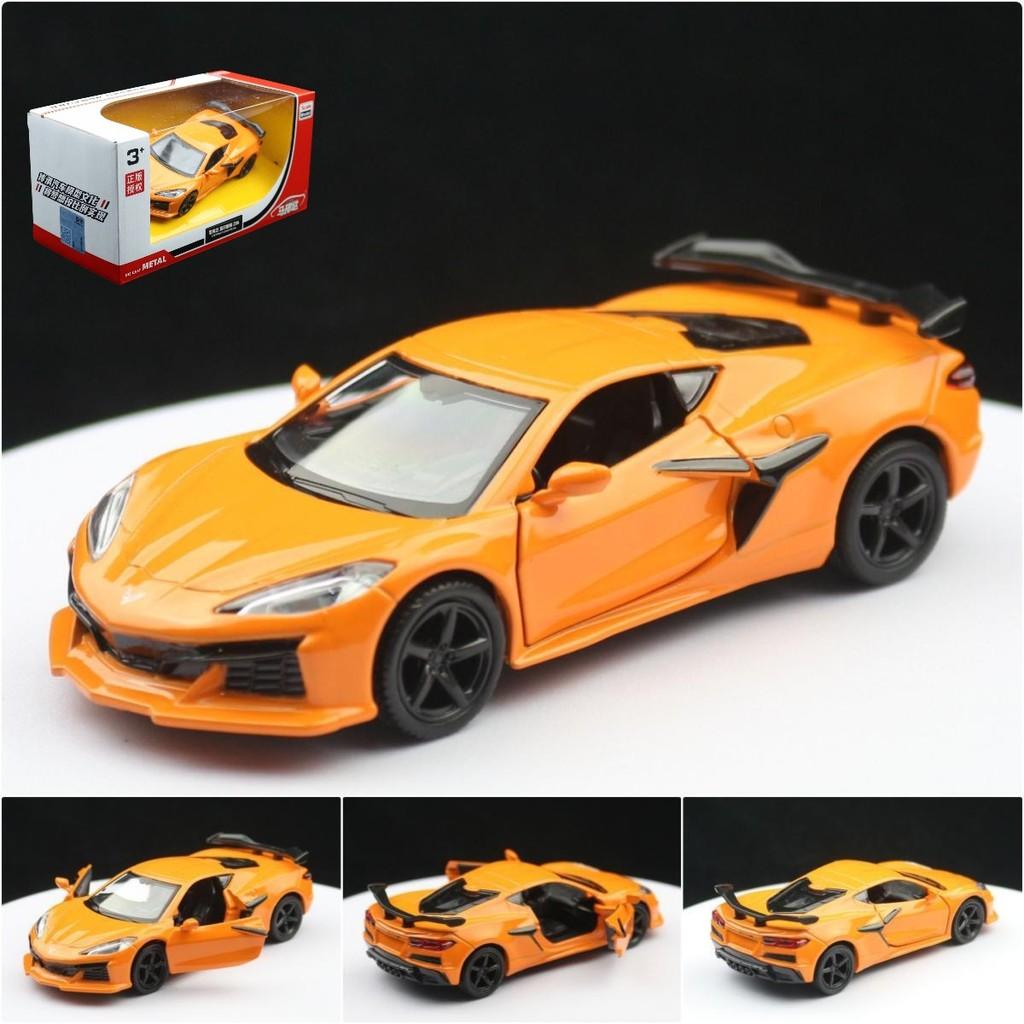 Model Alloy Chevrolet Corvette Z06 Sports Car Toy With Opening Doors For Kids